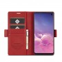 כיסוי עבור Samsung Galaxy S10+ כיסוי ארנק / ספר - בצבע אדום