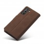 כיסוי עבור Samsung Galaxy S21 Ultra 5G כיסוי ארנק / ספר - בצבע קפה