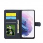 כיסוי עבור Samsung Galaxy S21 Ultra 5G כיסוי ארנק / ספר - בצבע כחול כהה