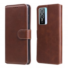 כיסוי עבור vivo Y76 5G כיסוי ארנק / ספר - בצבע חום