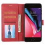 כיסוי עבור Apple iPhone SE (2020) כיסוי ארנק / ספר - בצבע אדום