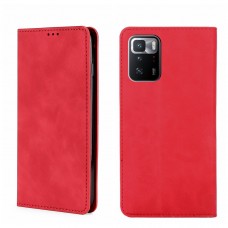 כיסוי עבור Xiaomi Redmi Note 10 Pro כיסוי ארנק / ספר - בצבע אדום