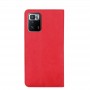 כיסוי עבור Xiaomi Redmi Note 10 Pro כיסוי ארנק / ספר - בצבע אדום