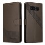 כיסוי עבור Samsung Galaxy Note8 כיסוי ארנק / ספר - בצבע חום