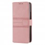 כיסוי עבור Samsung Galaxy Z Fold3 5G כיסוי ארנק / ספר - בצבע ורוד