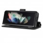 כיסוי עבור Samsung Galaxy Z Fold3 5G כיסוי ארנק / ספר - בצבע שחור