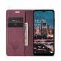כיסוי עבור Samsung Galaxy A14 כיסוי ארנק / ספר - בצבע יין אדום