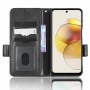 כיסוי עבור Motorola Moto G73 כיסוי ארנק / ספר - בצבע שחור
