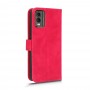 כיסוי עבור Nokia C32 כיסוי ארנק / ספר - בצבע אדום ורד
