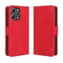 כיסוי עבור Xiaomi Redmi 12 כיסוי ארנק / ספר - בצבע אדום