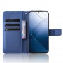 כיסוי עבור Xiaomi 14 כיסוי ארנק / ספר - בצבע כחול