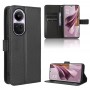 כיסוי עבור Oppo Reno10 כיסוי ארנק / ספר - בצבע שחור