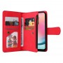 כיסוי עבור Samsung Galaxy A24 4G כיסוי ארנק / ספר - בצבע אדום