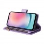 כיסוי עבור Samsung Galaxy A24 4G כיסוי ארנק / ספר - בצבע סגול