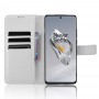 כיסוי עבור OnePlus 12R כיסוי ארנק / ספר - בצבע לבן