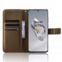 כיסוי עבור OnePlus 12R כיסוי ארנק / ספר - בצבע חום