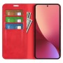 כיסוי עבור Xiaomi 12 Lite כיסוי ארנק / ספר - בצבע אדום
