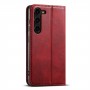 כיסוי עבור Samsung Galaxy S23+ כיסוי ארנק / ספר - בצבע אדום
