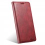 כיסוי עבור Samsung Galaxy S22 Ultra 5G כיסוי ארנק / ספר - בצבע אדום