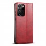 כיסוי עבור Samsung Galaxy Note20 Ultra כיסוי ארנק / ספר - בצבע אדום
