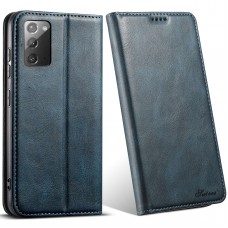 כיסוי עבור Samsung Galaxy Note20 כיסוי ארנק / ספר - בצבע כחול