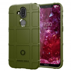כיסוי עבור Nokia 8.1 (Nokia X7) כיסוי צבעוני - בצבע צבא ירוק