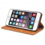 כיסוי עבור Apple iPhone 6 כיסוי ארנק / ספר - בצבע שחור