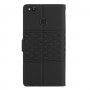 כיסוי עבור Huawei P9 lite כיסוי ארנק / ספר - בצבע שחור