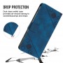 כיסוי עבור Samsung Galaxy A8+ (2018) כיסוי ארנק / ספר - בצבע כחול