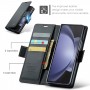 כיסוי עבור Samsung Galaxy Z Fold5 כיסוי ארנק / ספר - בצבע שחור