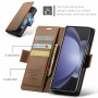 כיסוי עבור Samsung Galaxy Z Fold5 כיסוי ארנק / ספר - בצבע חום