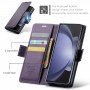 כיסוי עבור Samsung Galaxy Z Fold5 כיסוי ארנק / ספר - בצבע סגול פנינה