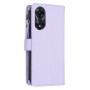 כיסוי עבור Oppo A78 כיסוי ארנק / ספר - בצבע סגול בהיר