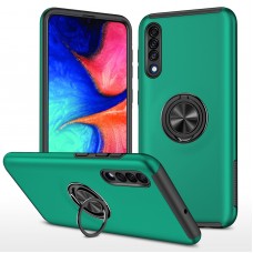 כיסוי עבור Samsung Galaxy A30s כיסוי צבעוני - בצבע ירוק כהה