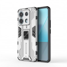 כיסוי עבור Xiaomi Poco X6 כיסוי צבעוני - בצבע כסף