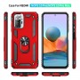כיסוי עבור Xiaomi Redmi Note 10 Pro כיסוי צבעוני - בצבע אדום