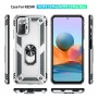 כיסוי עבור Xiaomi Redmi Note 10 Pro כיסוי צבעוני - בצבע כסף