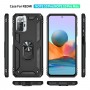כיסוי עבור Xiaomi Redmi Note 10 Pro כיסוי צבעוני - בצבע שחור