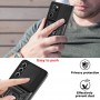 כיסוי עבור Samsung Galaxy Note20 Ultra 5G כיסוי צבעוני - בצבע שחור