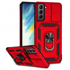 כיסוי עבור Samsung Galaxy S21 FE 5G כיסוי צבעוני - בצבע אדום