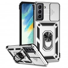 כיסוי עבור Samsung Galaxy S21 FE 5G כיסוי צבעוני - בצבע כסף