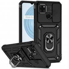 כיסוי עבור Realme C25Y כיסוי צבעוני - בצבע שחור