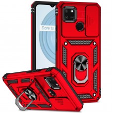 כיסוי עבור Realme C25Y כיסוי צבעוני - בצבע אדום