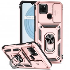 כיסוי עבור Realme C25Y כיסוי צבעוני - בצבע ורוד זהב