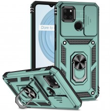 כיסוי עבור Realme C25Y כיסוי צבעוני - בצבע ירוק כהה