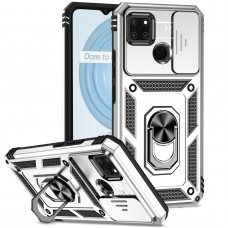 כיסוי עבור Realme C25Y כיסוי צבעוני - בצבע כסף