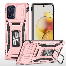 כיסוי עבור Motorola Moto G73 כיסוי צבעוני - בצבע ורוד זהב