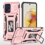 כיסוי עבור Motorola Moto G73 כיסוי צבעוני - בצבע ורוד זהב
