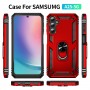 כיסוי עבור Samsung Galaxy A25 כיסוי צבעוני - בצבע אדום