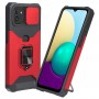 כיסוי עבור Samsung Galaxy A03 כיסוי צבעוני - בצבע אדום